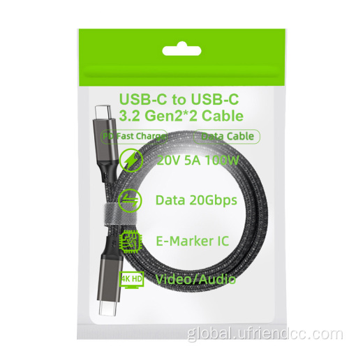 USB3.2 100W5A e-marker chip 4K 60HZ 20gbps AVcable